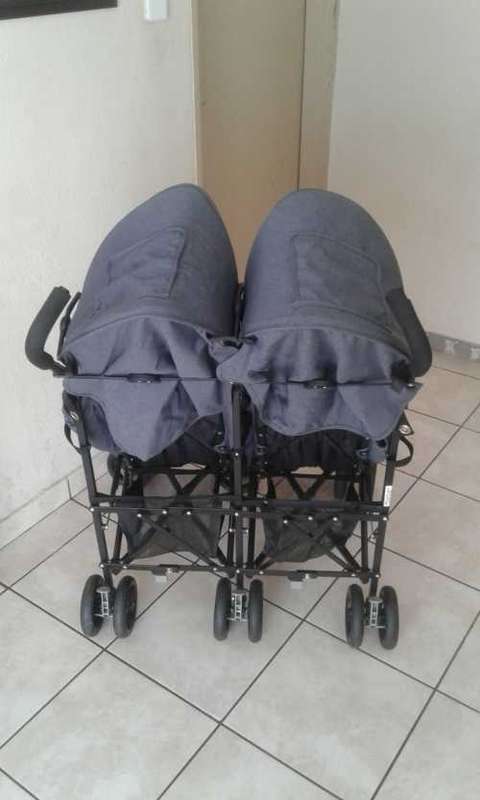 Chelino Tico Twin Stroller (Black | Grey)